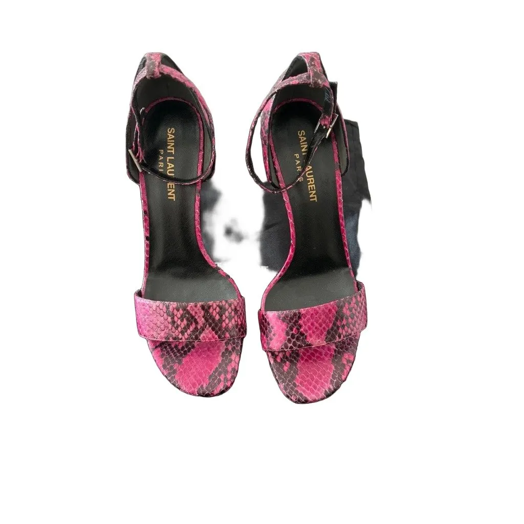 Saint Laurent Sandal Yves Saint Lauren MultiColor Leather Never worn, with tag - Front View