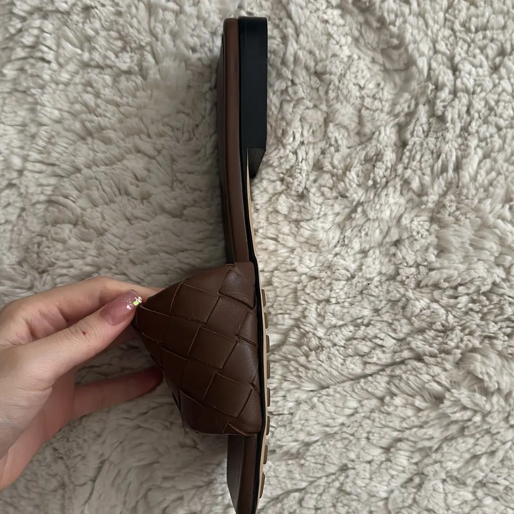 Bottega Veneta Parco flat mules Brown Leather Very good - Inside View