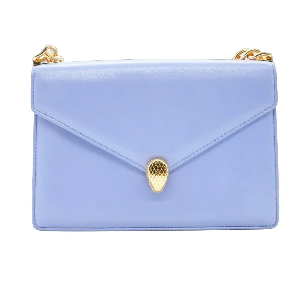 Bvlgari Serpenti Forever Blue Chain Shoulder Bag