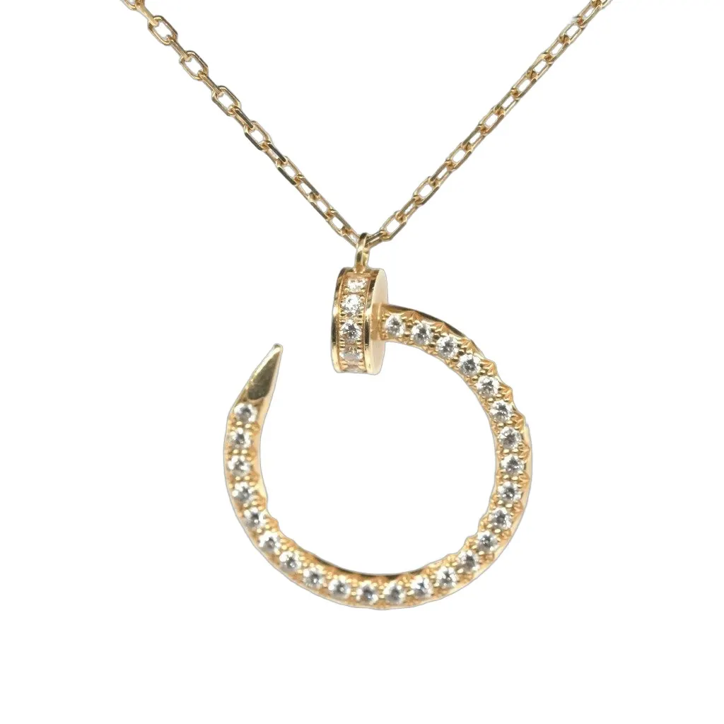 Cartier Juste Un Clou Pendant, Diamonds, 18K Yellow Gold Size:5.6g Gold Gold Good - Front View