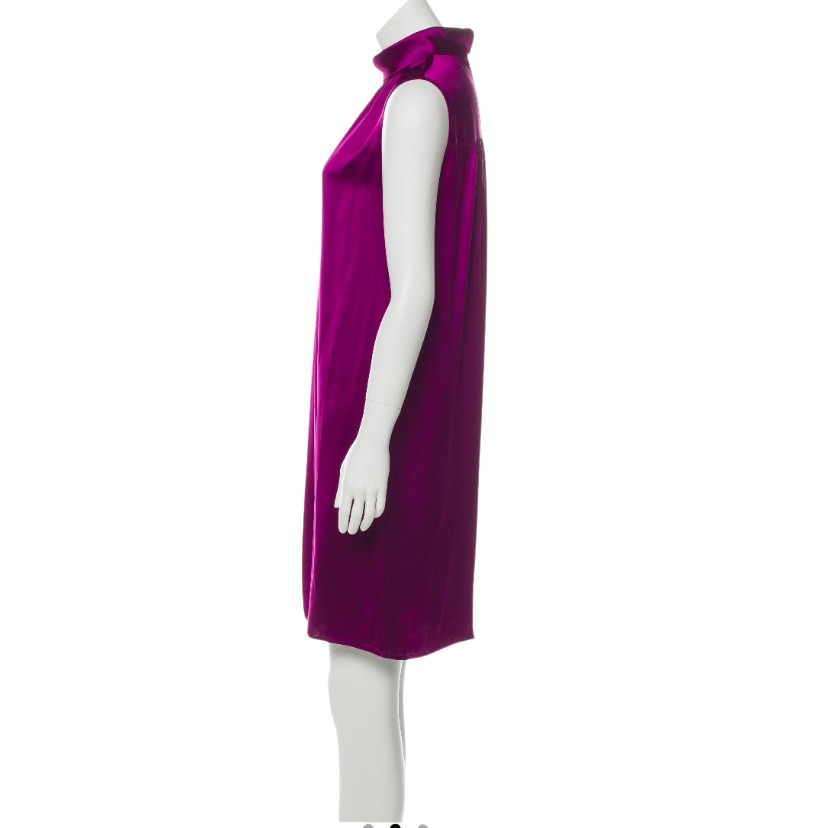 Oscar de la Renta Magenta Silk Dress - Image 6