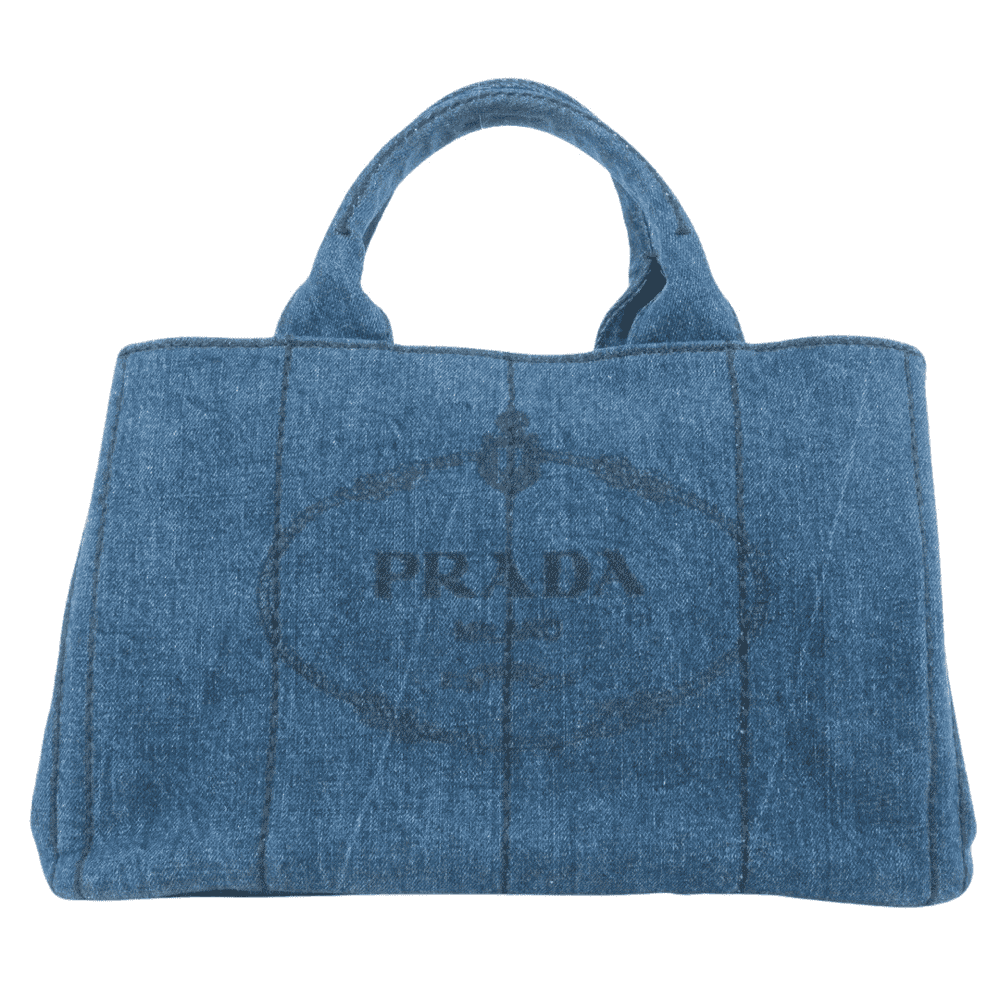 Prada Canapa Denim Tote Bag