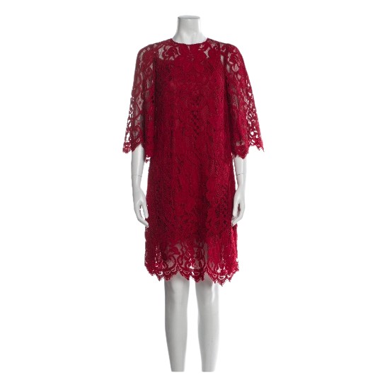 Dolce & Gabbana Lace Red Dress