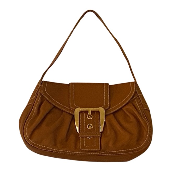Celine Tan Leather Shoulder Bag