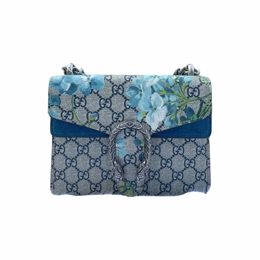 Gucci Mini Dionysus Blue Silver Good - Front View
