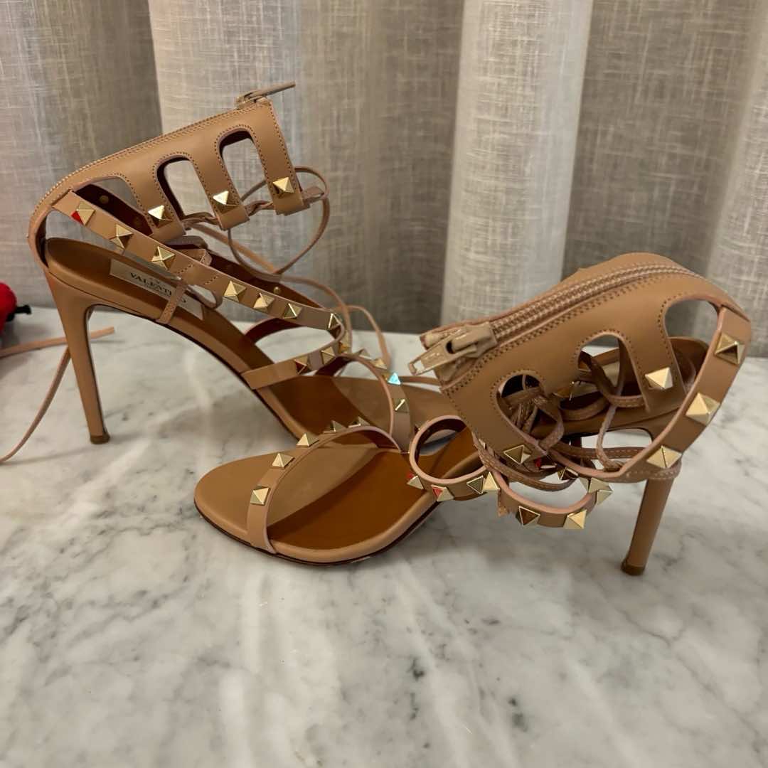 Valentino Garavani Rockstud Gladiator Heel Sandals - Image 6