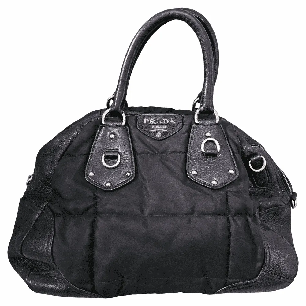 Prada Tessuto Satchel Black Good - Front View