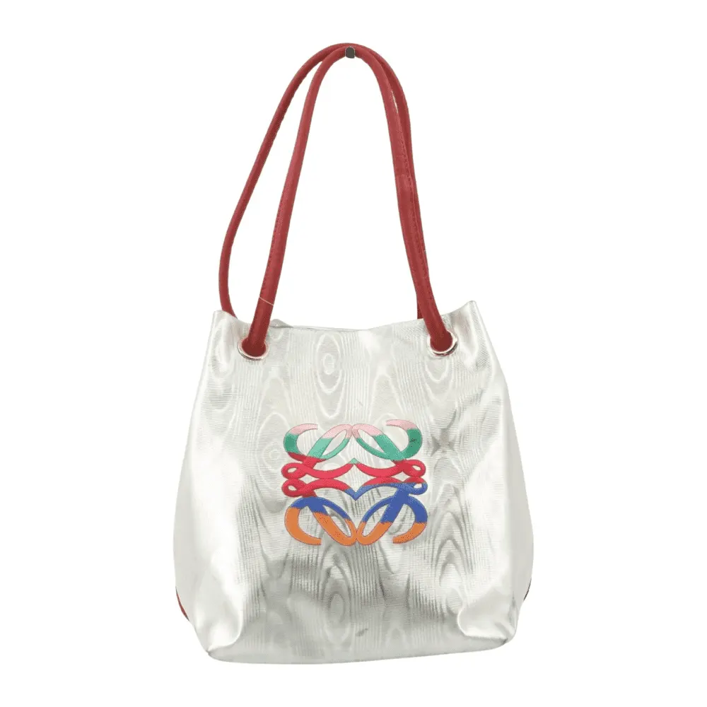 Loewe Anagram Tote Silver Very good - Front View
