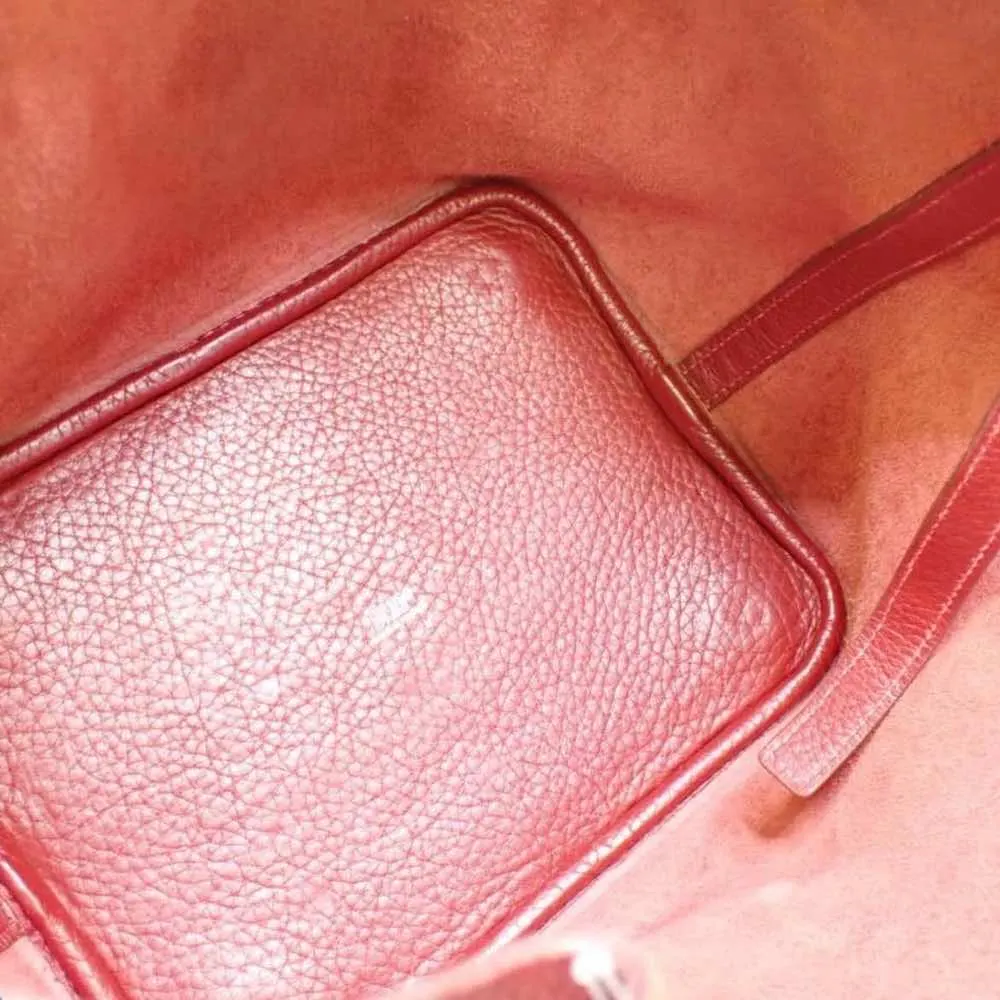 Hermès Picotin Red Leather Silver Good - Inside View