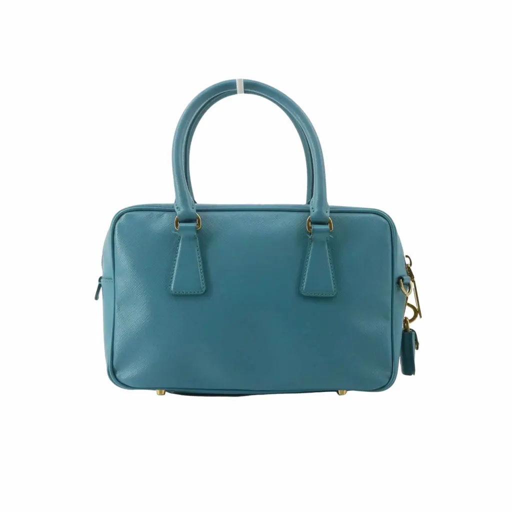 Prada Bauletto Green Leather Good - Back View