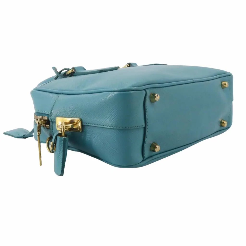 Prada Bauletto Green Leather Good - Model View