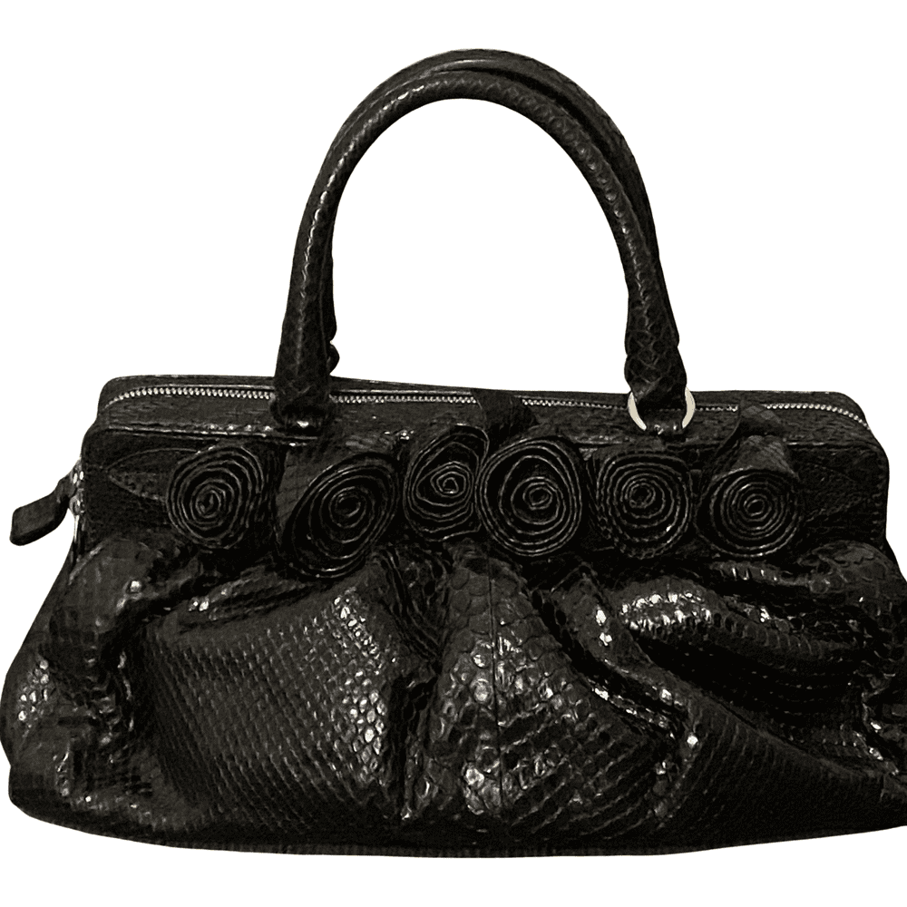 Valentino Black Snakeskin