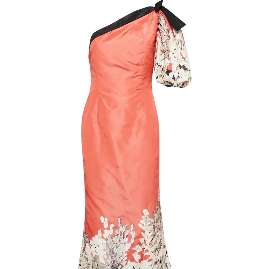 Oscar de la Renta One Shoulder Gown