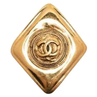 Chanel Brooch Camel Metal Very good - Front View