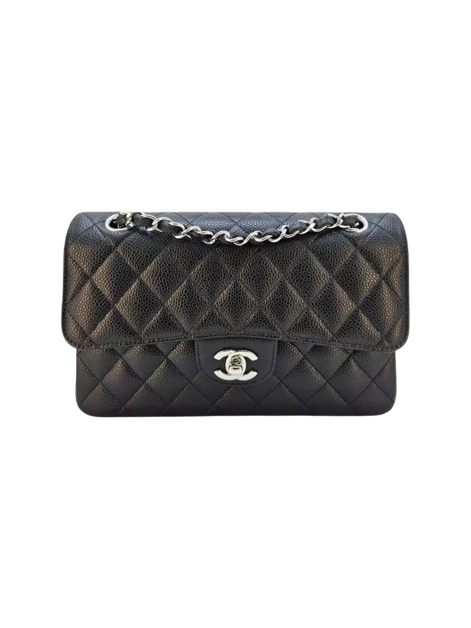 Chanel Quilted Black Caviar Bag