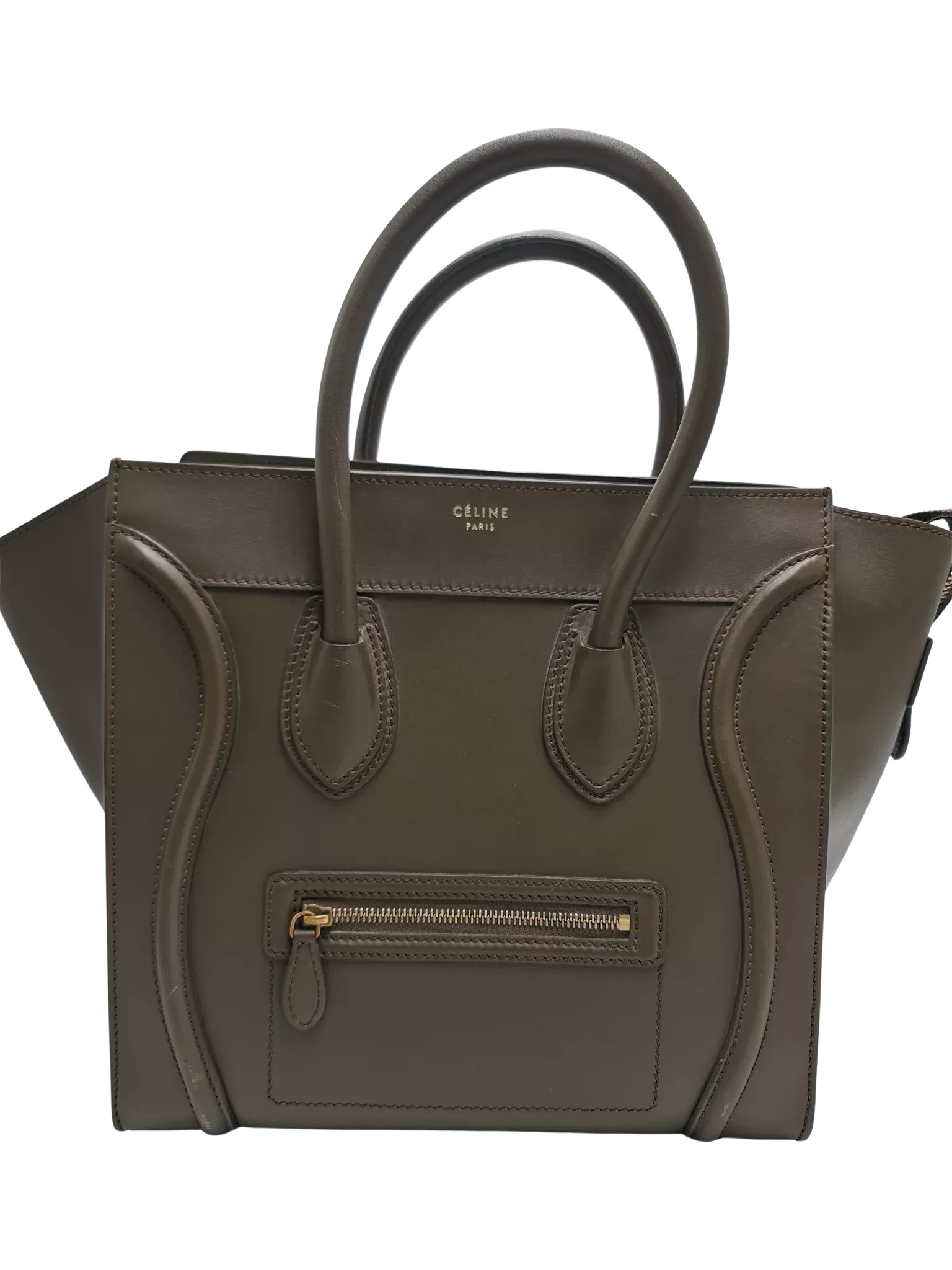 Celine Leather Medium Luggage Tote
