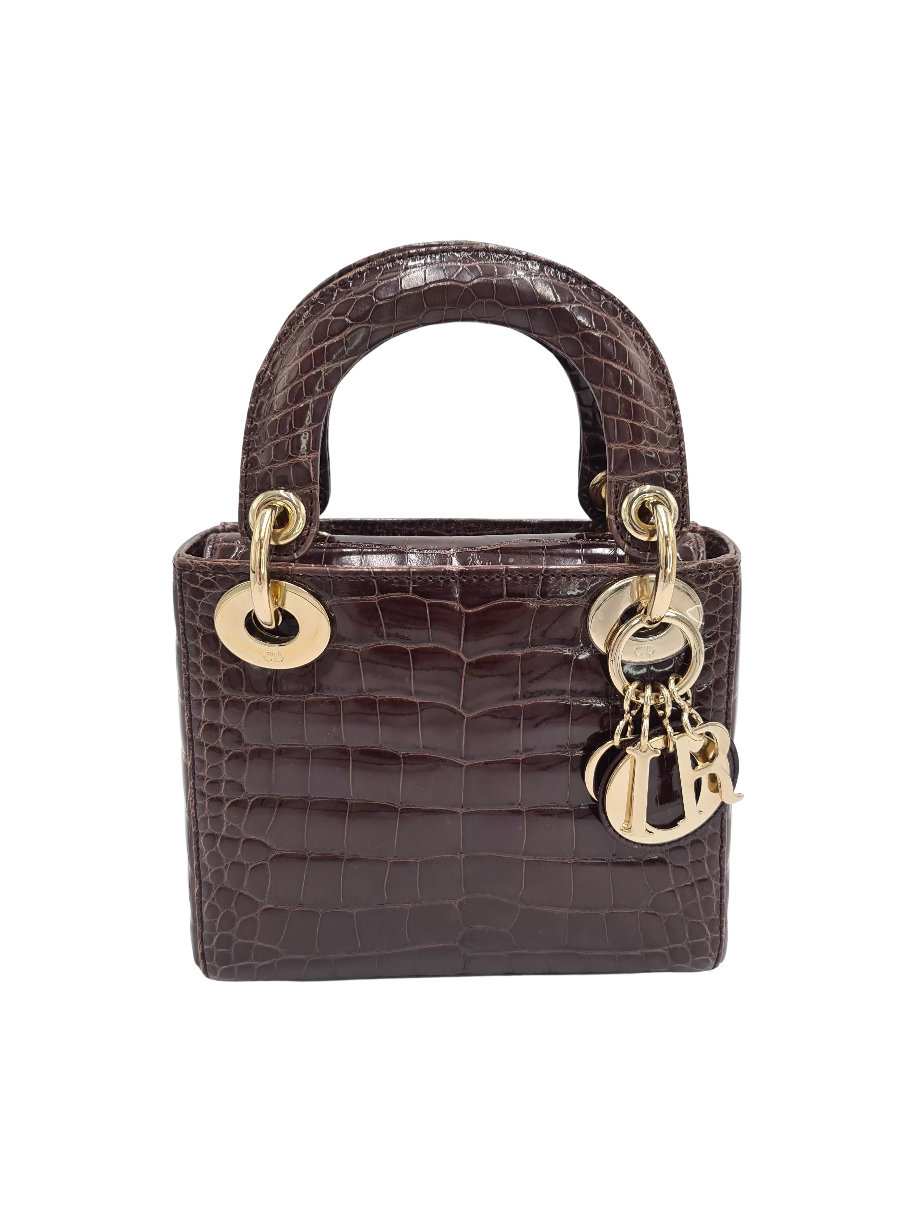 Christian Dior Crocodile Mini Lady Tote