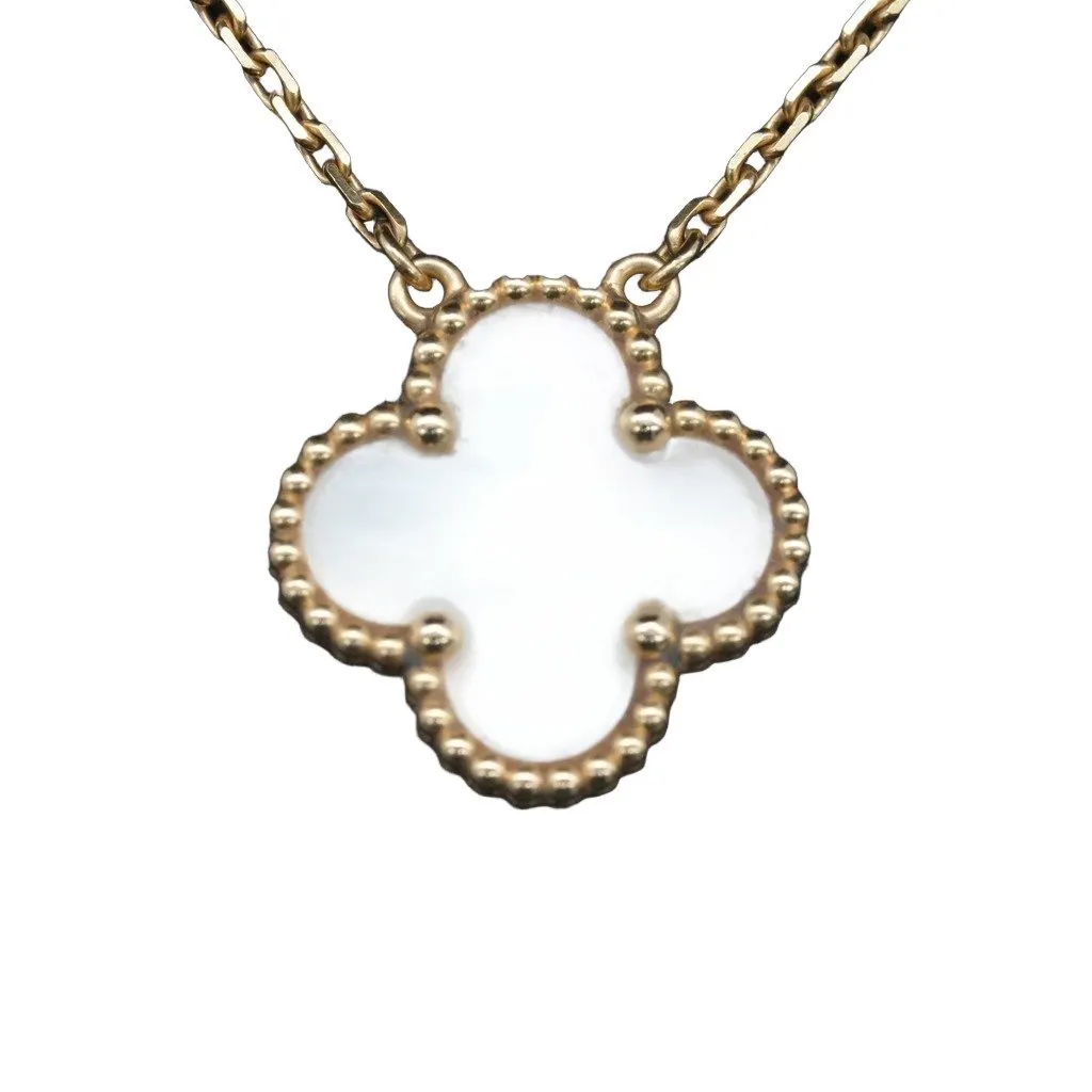 Van Cleef & Arpels Vintage Alhambra Necklace, 18K Yellow Gold, White Mother-Of-Pearl 5.1g