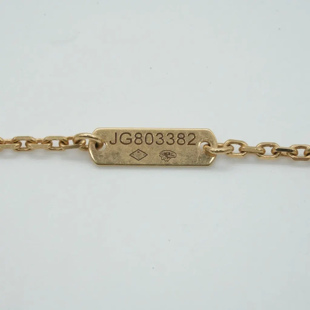 Van Cleef & Arpels Vintage Alhambra Necklace, 18K Yellow Gold, White Mother-Of-Pearl 5.1g Gold Gold Good - Inside View