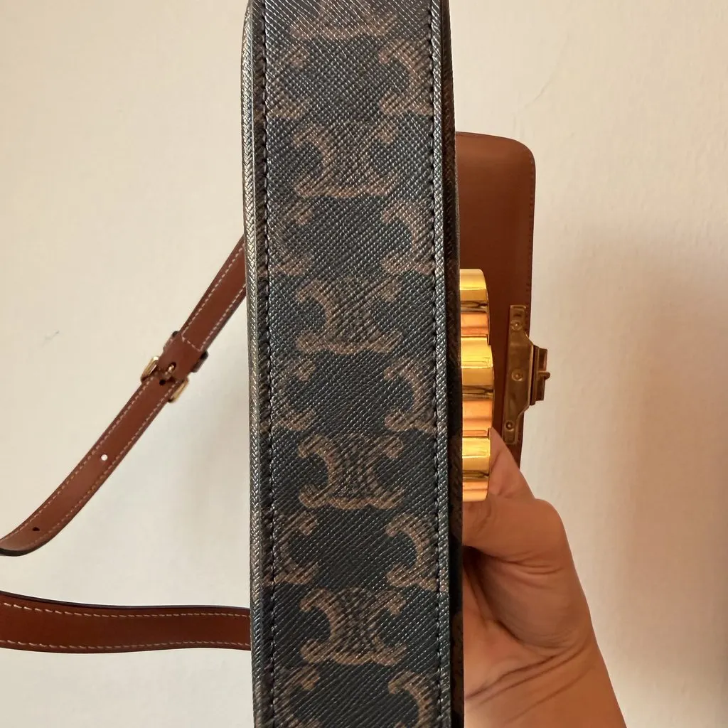 Celine Triomphe Small Size Brown Good - Inside View