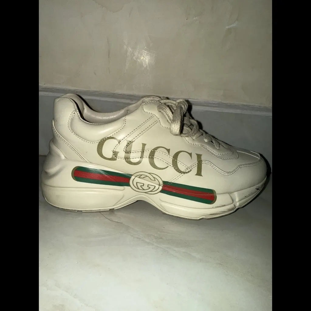 Gucci Rhyton Beige Leather Very good - Back View