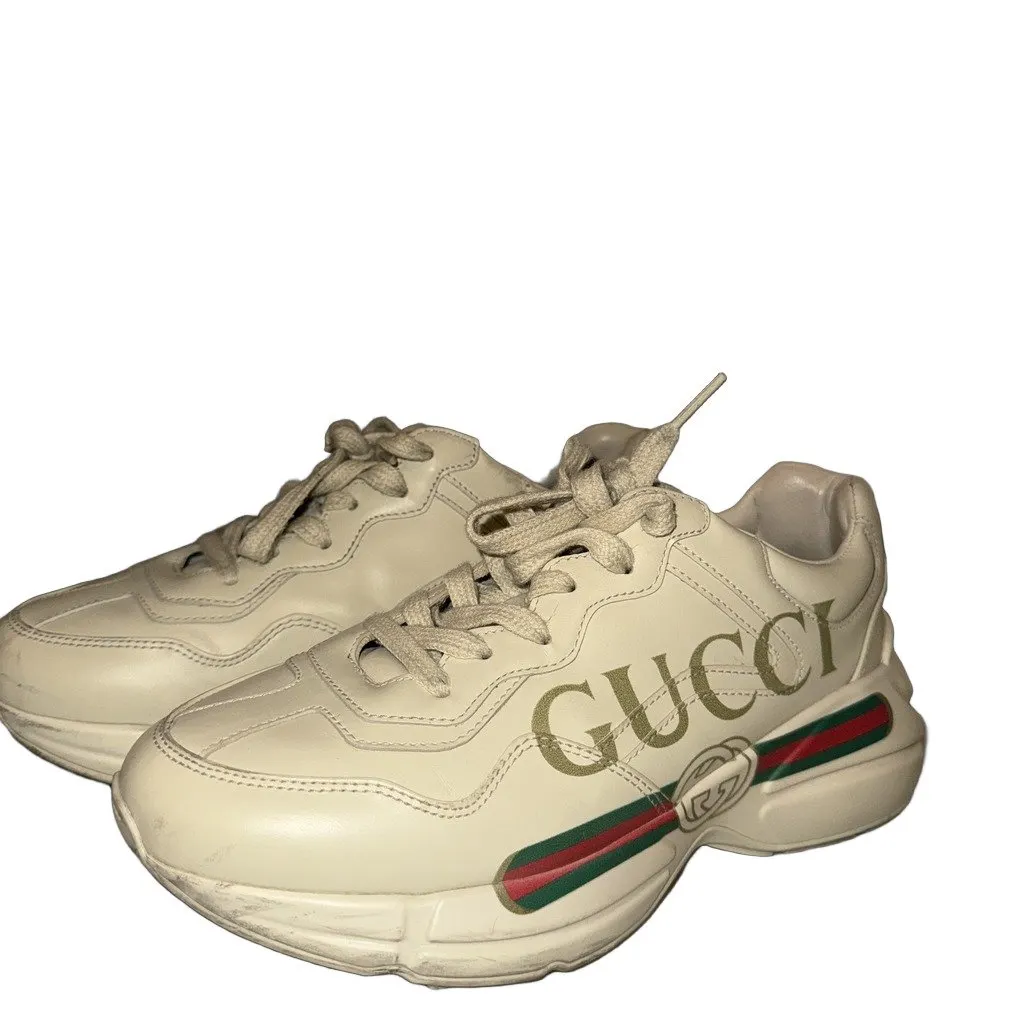 Gucci Rhyton Beige Leather Very good - Front View