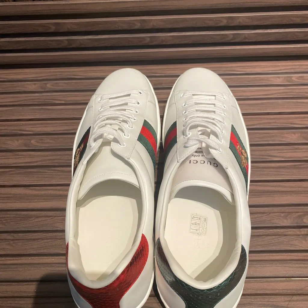 Gucci Ace White Leather Never worn, with tag - Back View