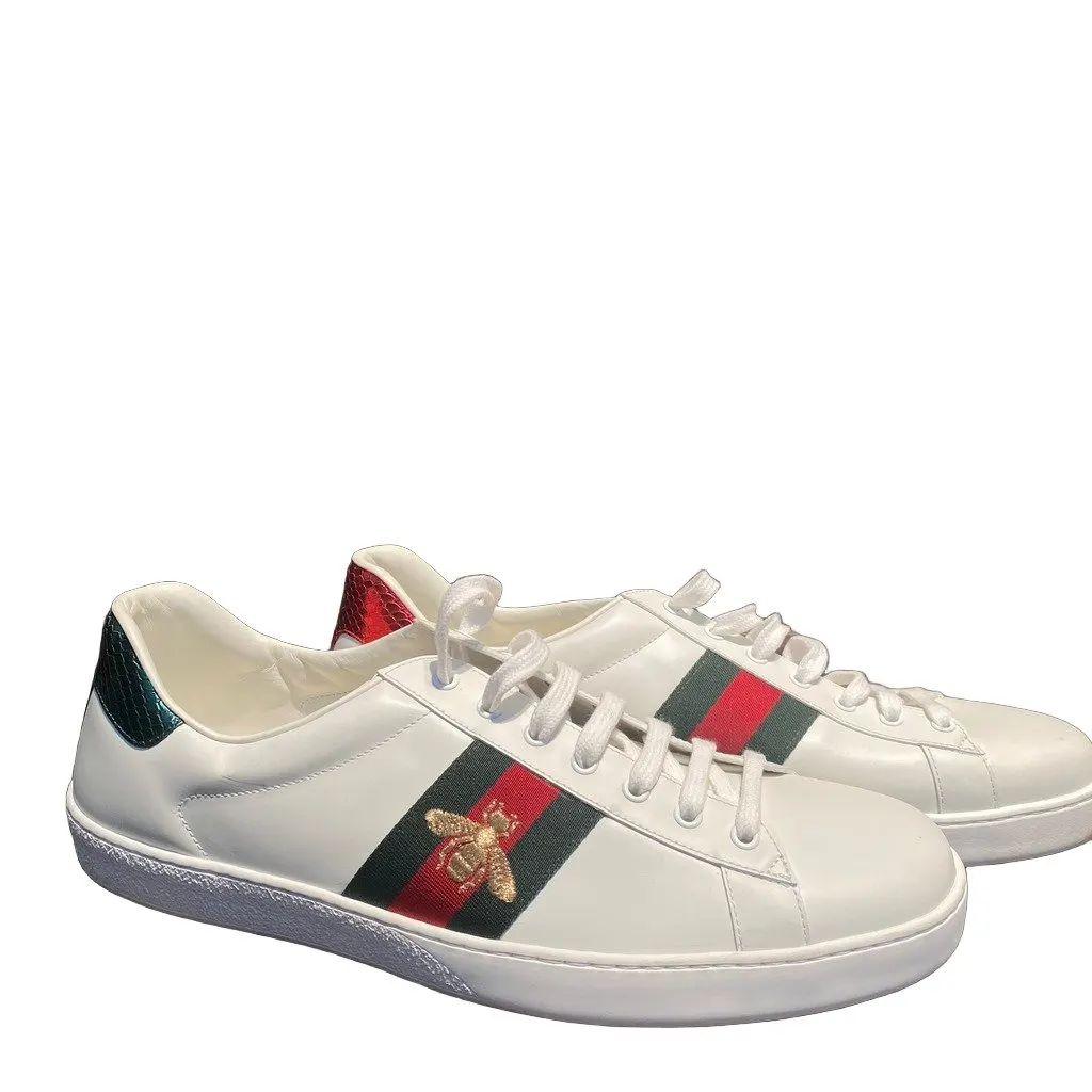 Gucci Ace White Leather Never worn, with tag - Front View