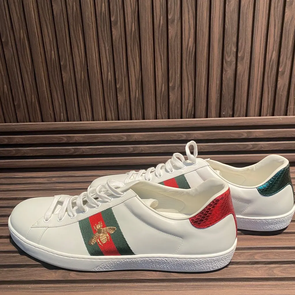 Gucci Ace White Leather Never worn, with tag - Inside View