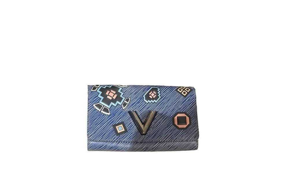 Louis Vuitton Twist MM Azteque / Aztec Blue Multicolor Epi Leathe Blue Leather Never worn - Front View
