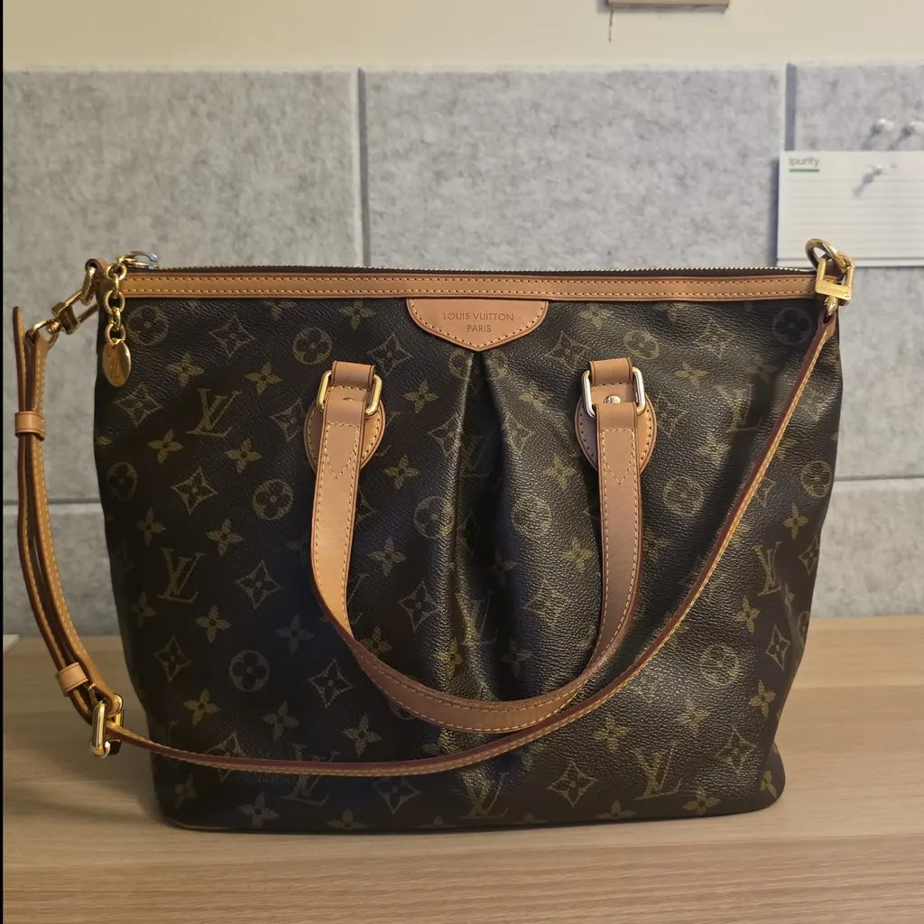 Louis Vuitton Louis Vuitton Palermo Pm Brown Canvas Very good - Back View