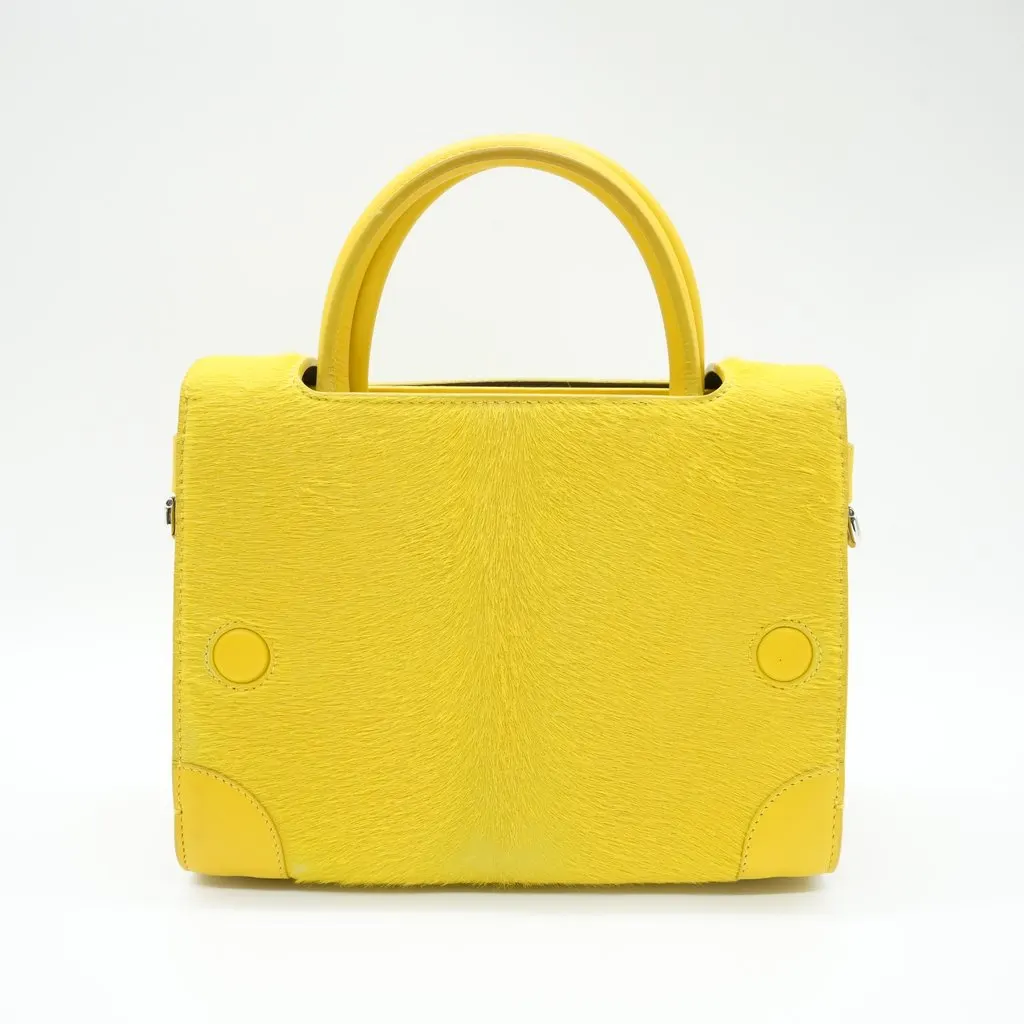 Dior Diorever Mini Bag Cowhide Leather Yellow Yellow Leather Fair - Back View