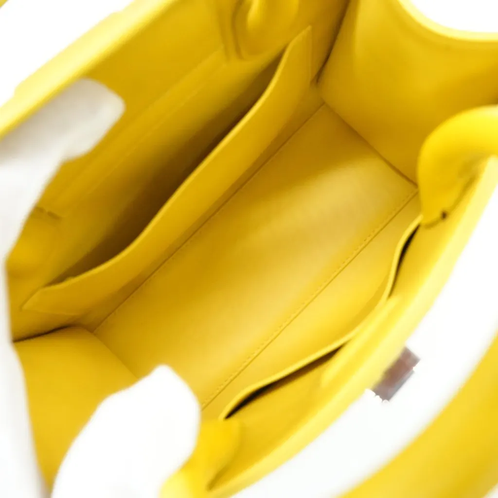 Dior Diorever Mini Bag Cowhide Leather Yellow Yellow Leather Fair - Model View