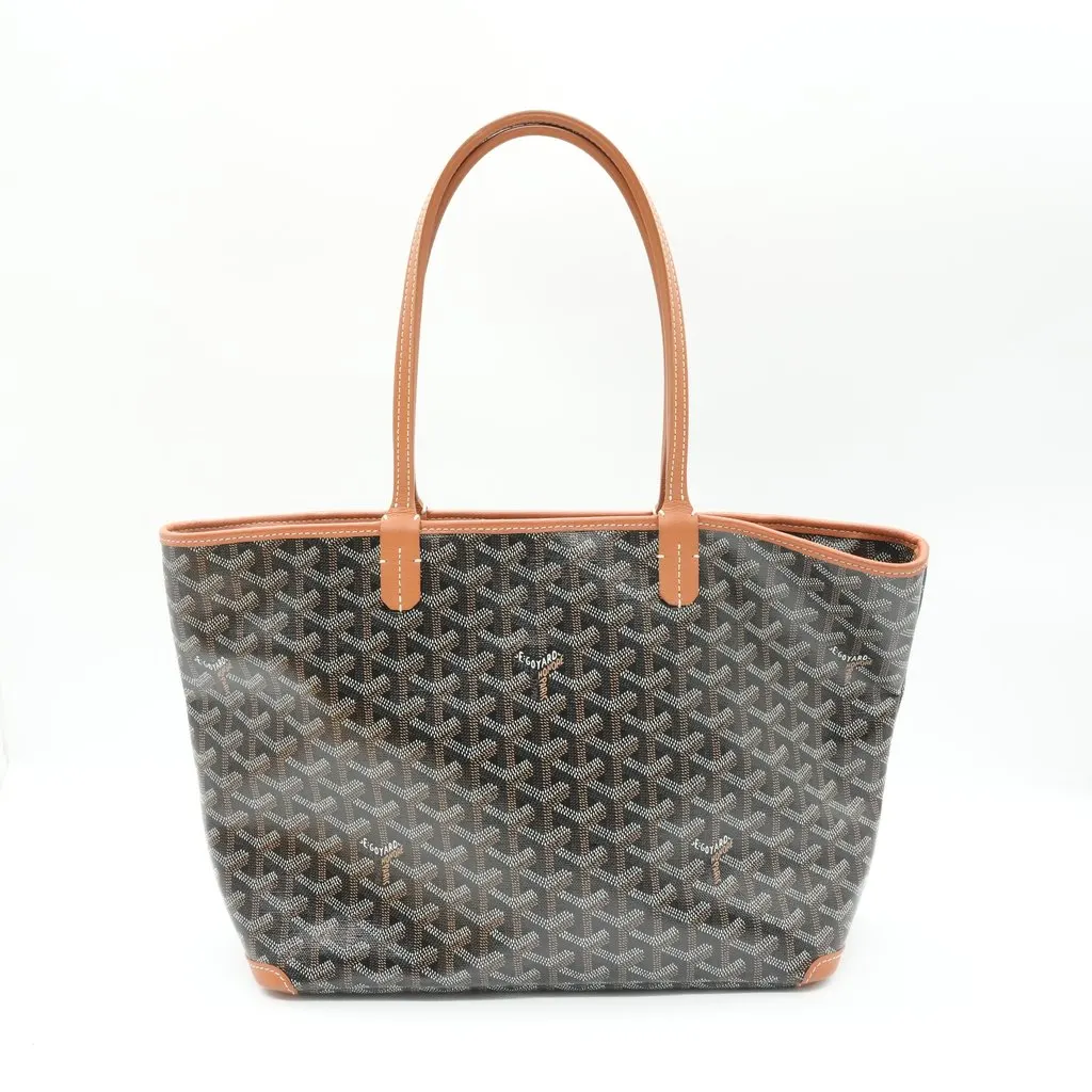 Goyard Artois PM Bag Black & Tan Black Canvas Very good - Back View