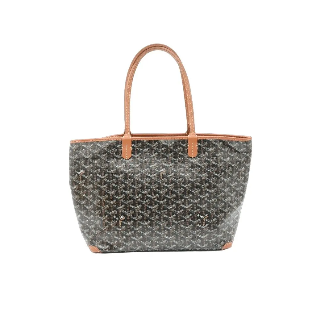 Goyard Artois PM Bag Black & Tan Black Canvas Very good - Front View