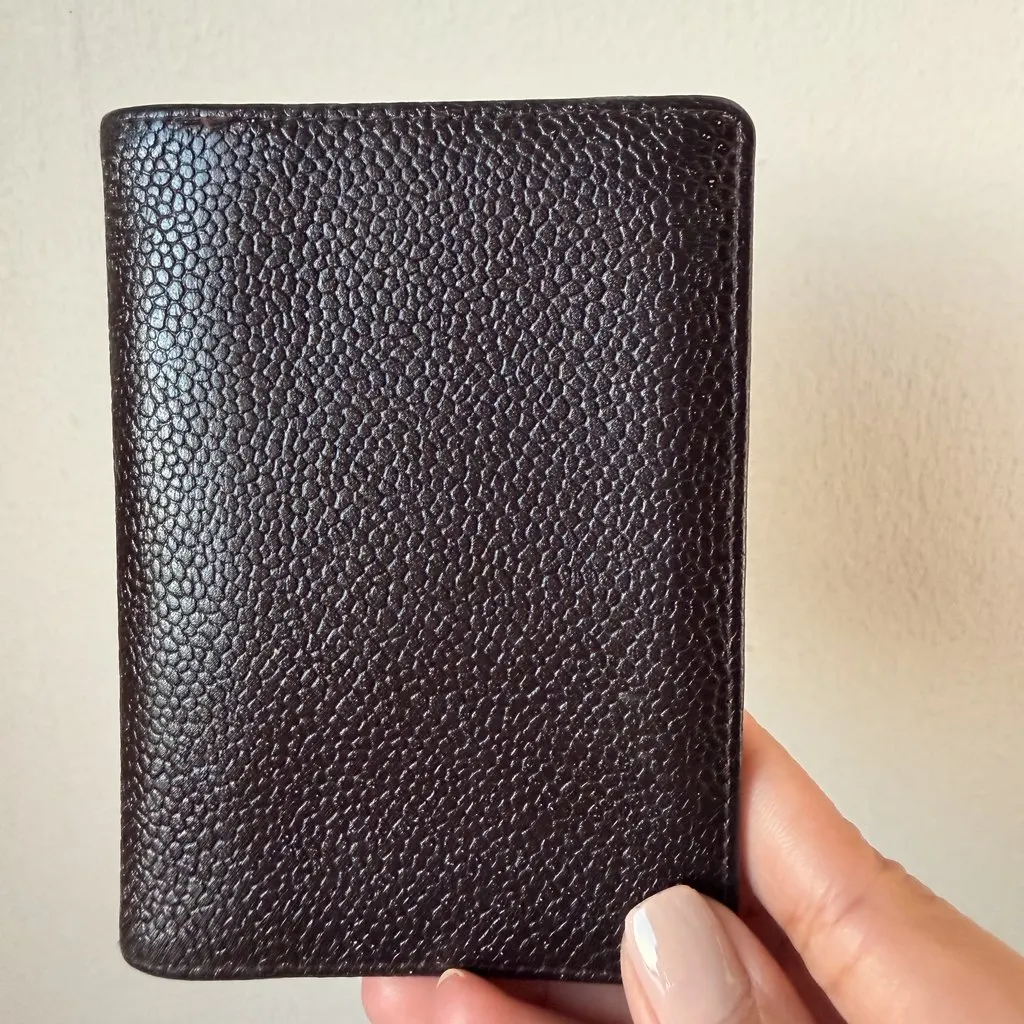 Chanel Caviar Wallet Brown Good - Back View