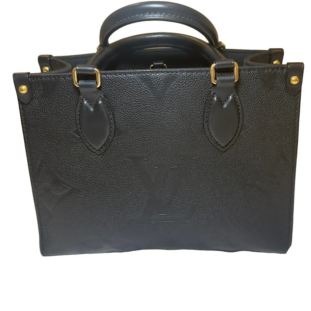 Louis Vuitton Lv bag Black Leather Very good - Front View