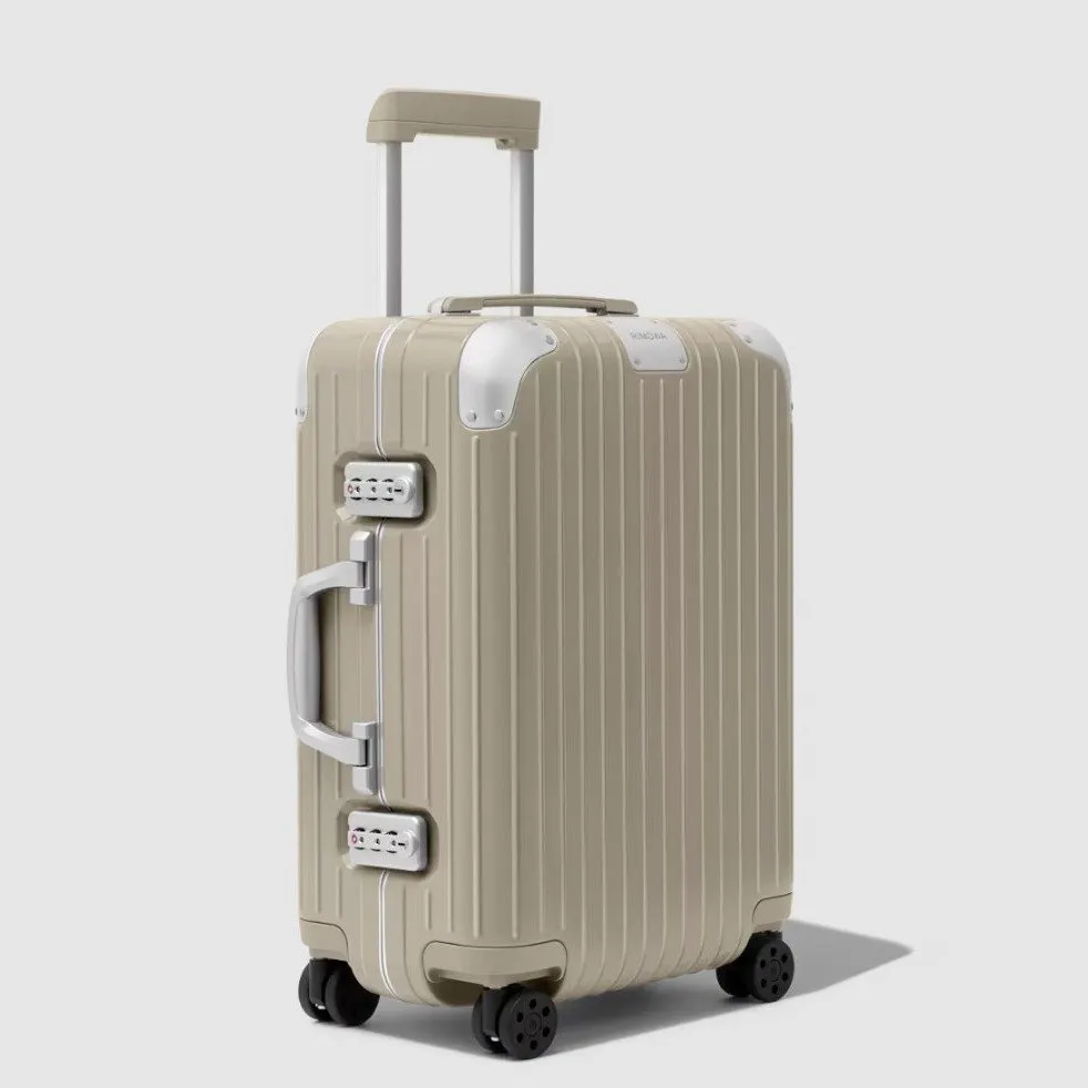 Rimowa Hybrid Cabin Suitcase Gloss Stone Beige Beige Never worn, with tag - Back View