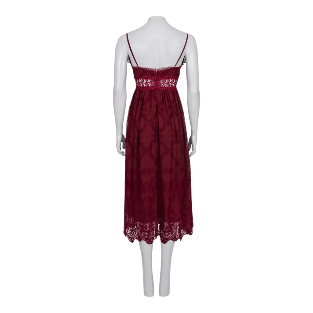 Zimmermann Zimmermann Red dress Burgundy Silk Never worn - Back View