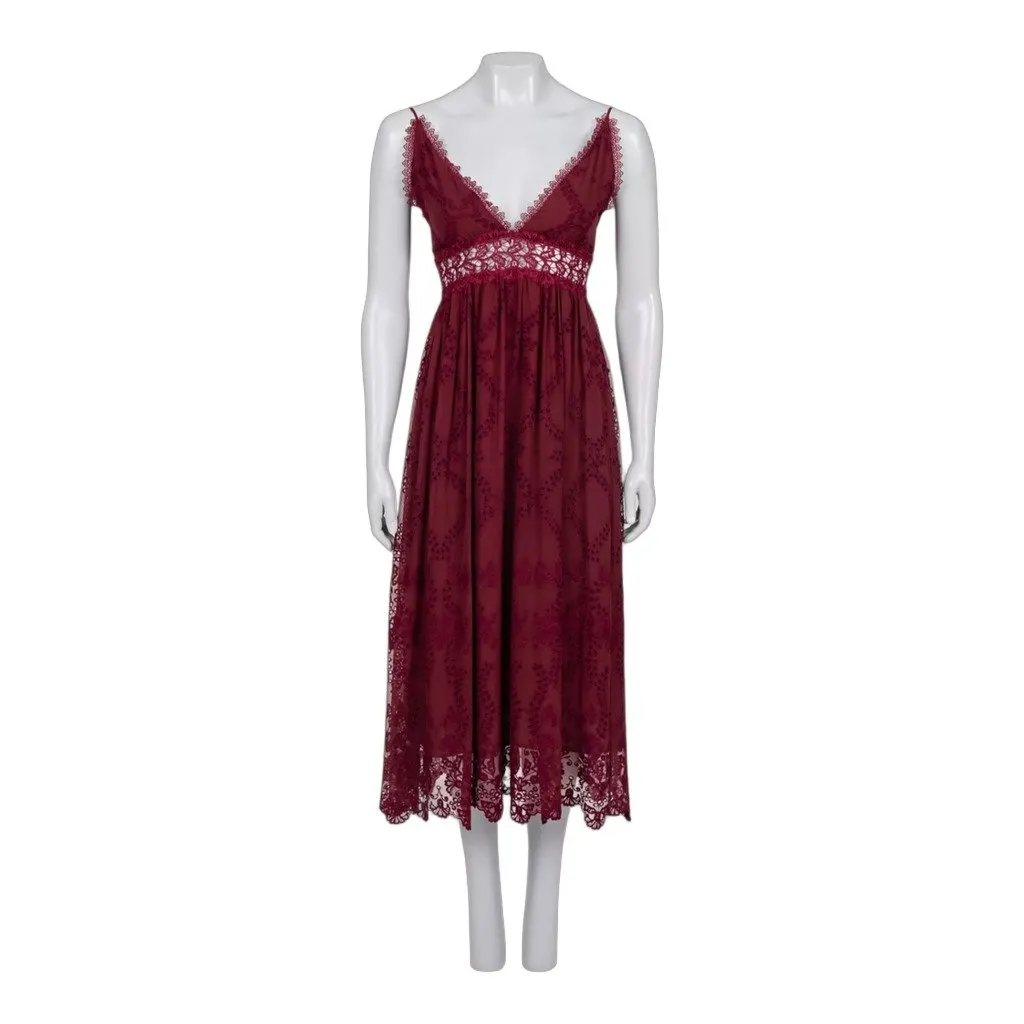 Zimmermann Zimmermann Red dress Burgundy Silk Never worn - Front View