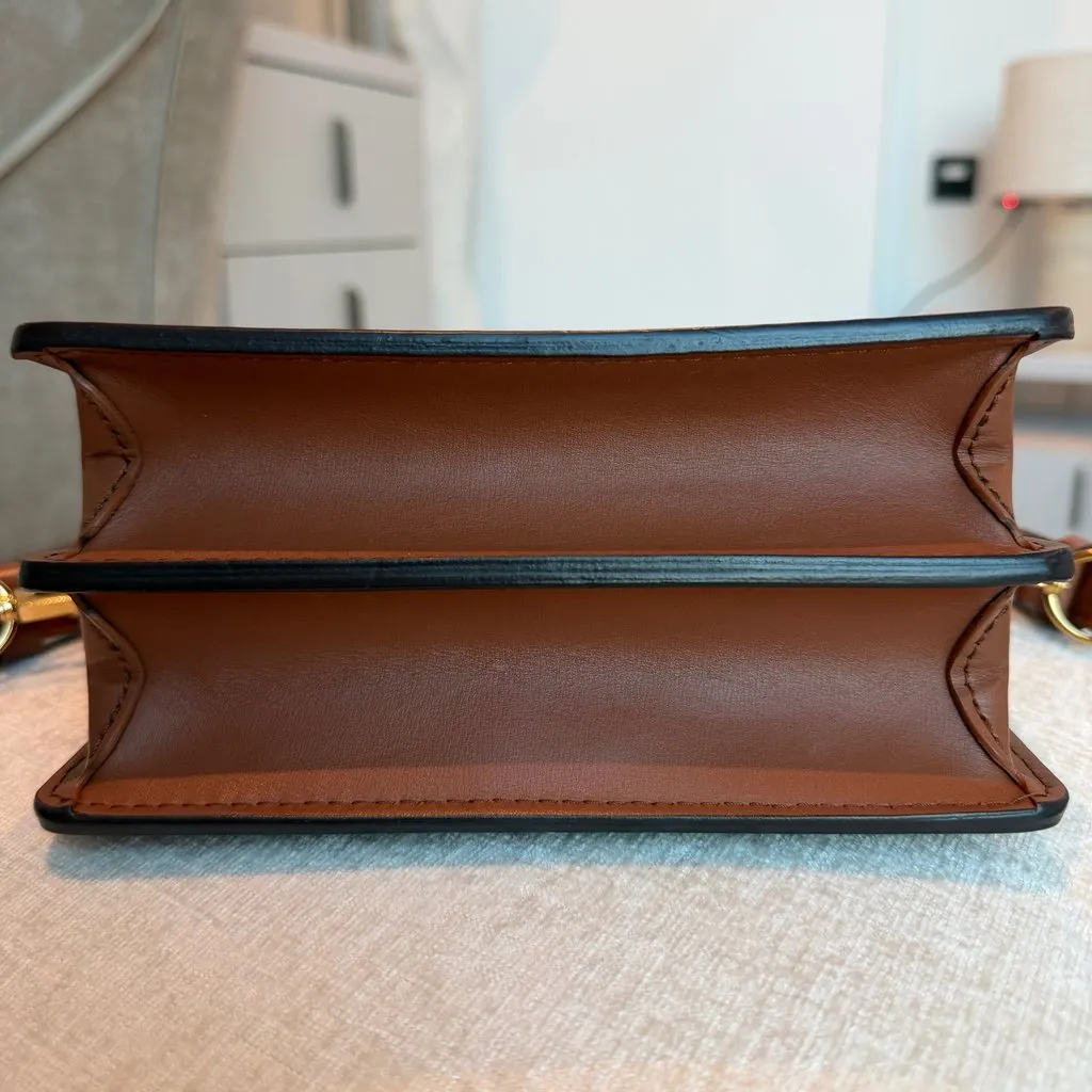 Louis Vuitton Dauphine Mini Bag Brown Leather Good - Inside View