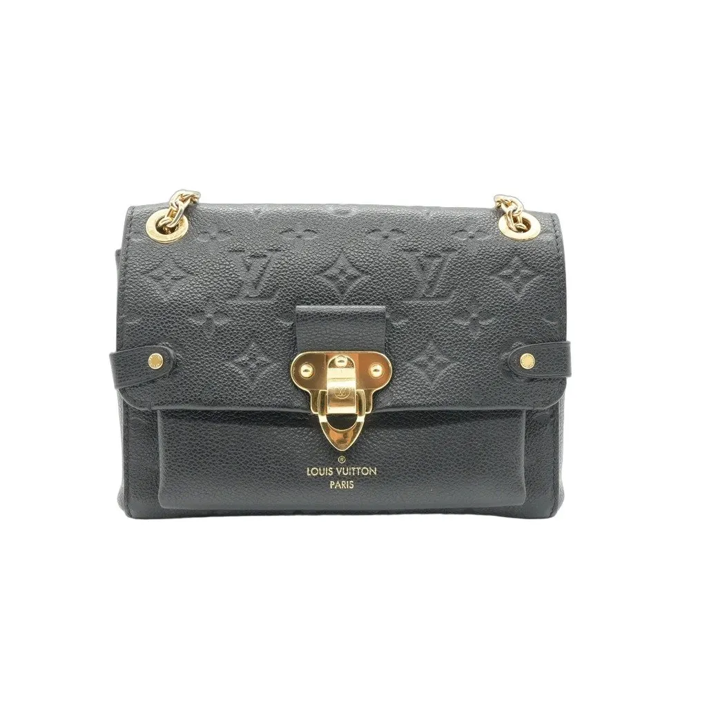 Louis Vuitton Vavin BB Monogram Empreinte Black Black Leather Good - Front View
