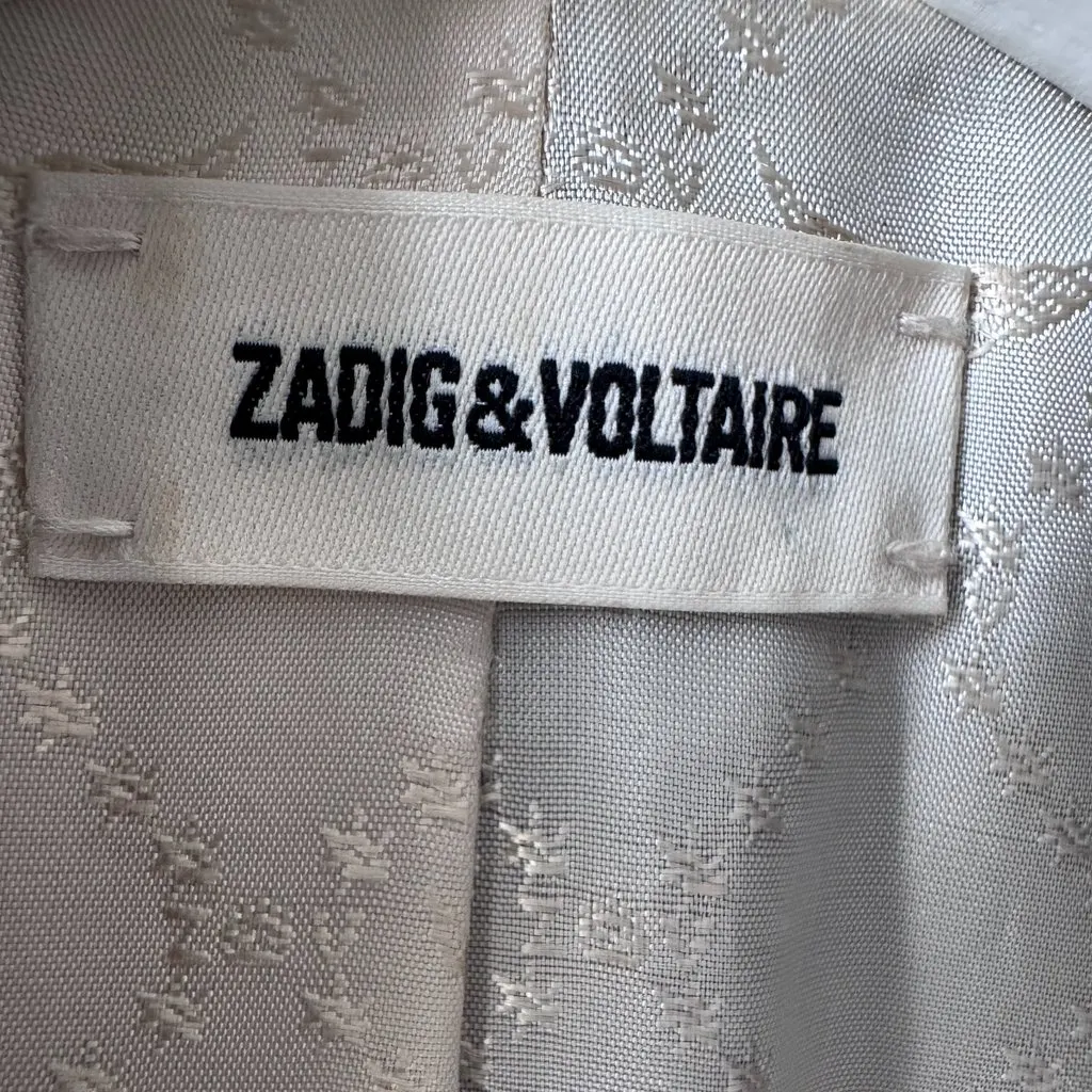 Zadig & Voltaire ZV monogrammed French jacquard Black Cotton Very good - Inside View
