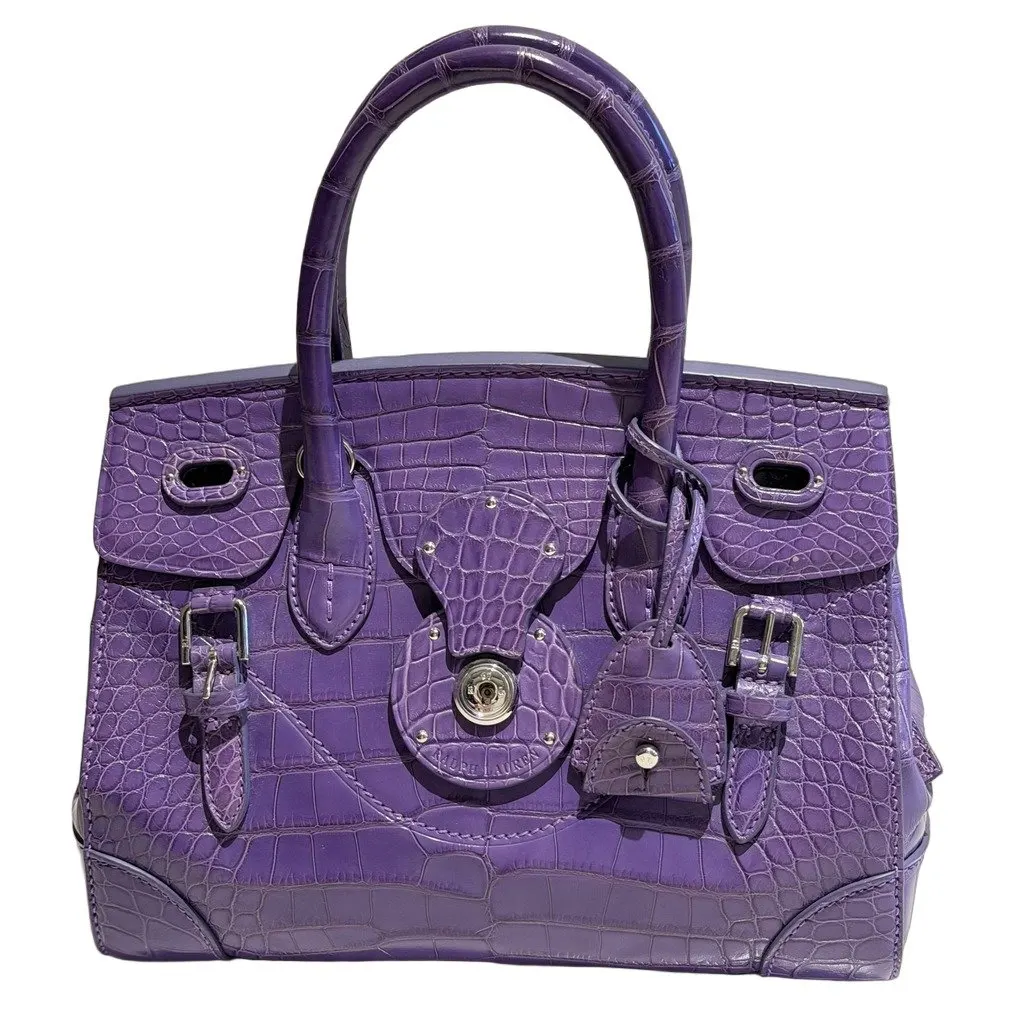 Ralph Lauren Ricky جلد التمساح جلد Bag.
