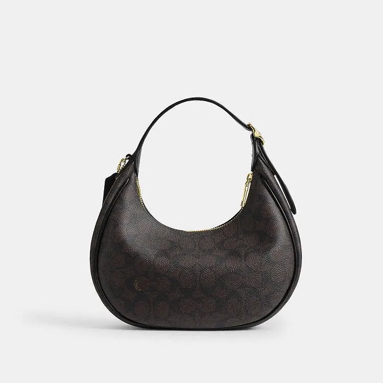 Coach Emily Shoulder Bag Black Canvas Never worn, with tag - Back View
