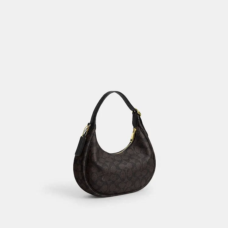 Coach Emily Shoulder Bag Black Canvas Never worn, with tag - Box View