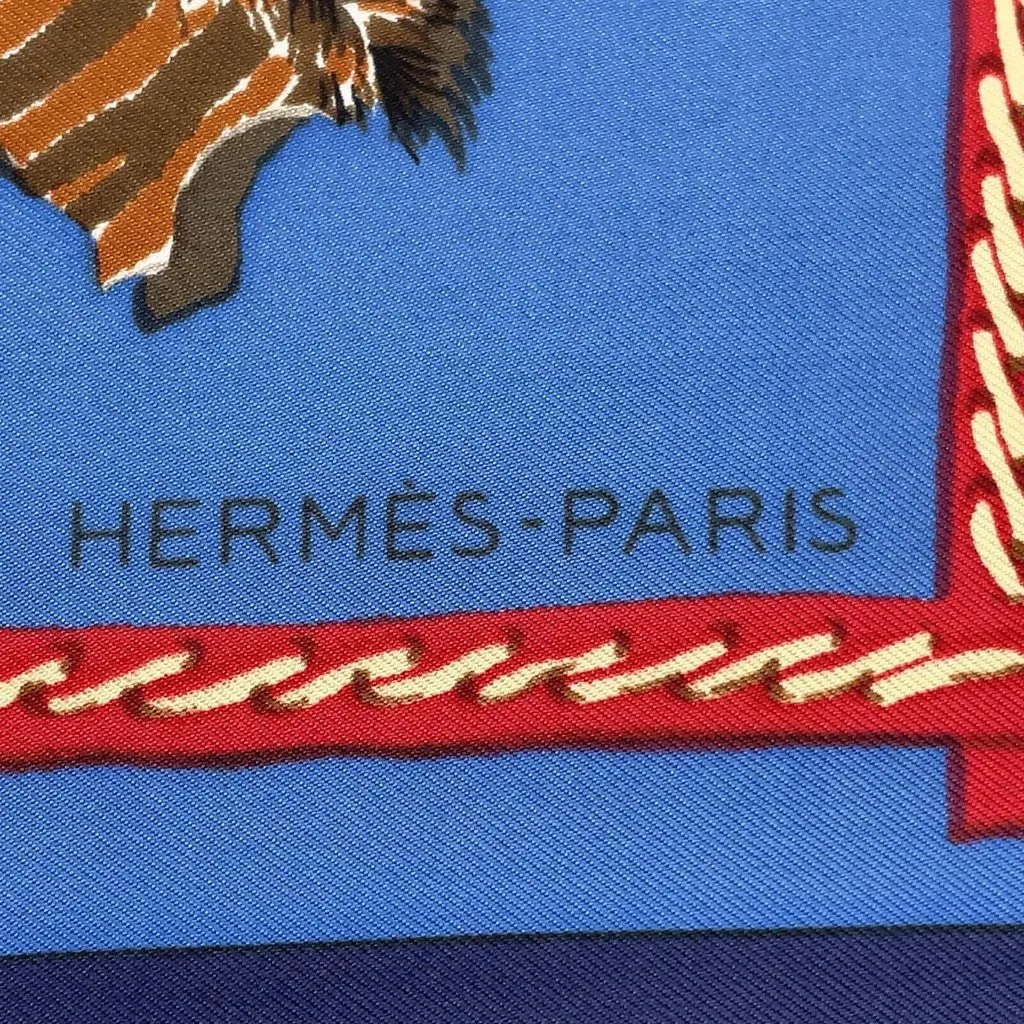 Hermès La Chasse en Afrique MultiColor Silk Very good - Model View