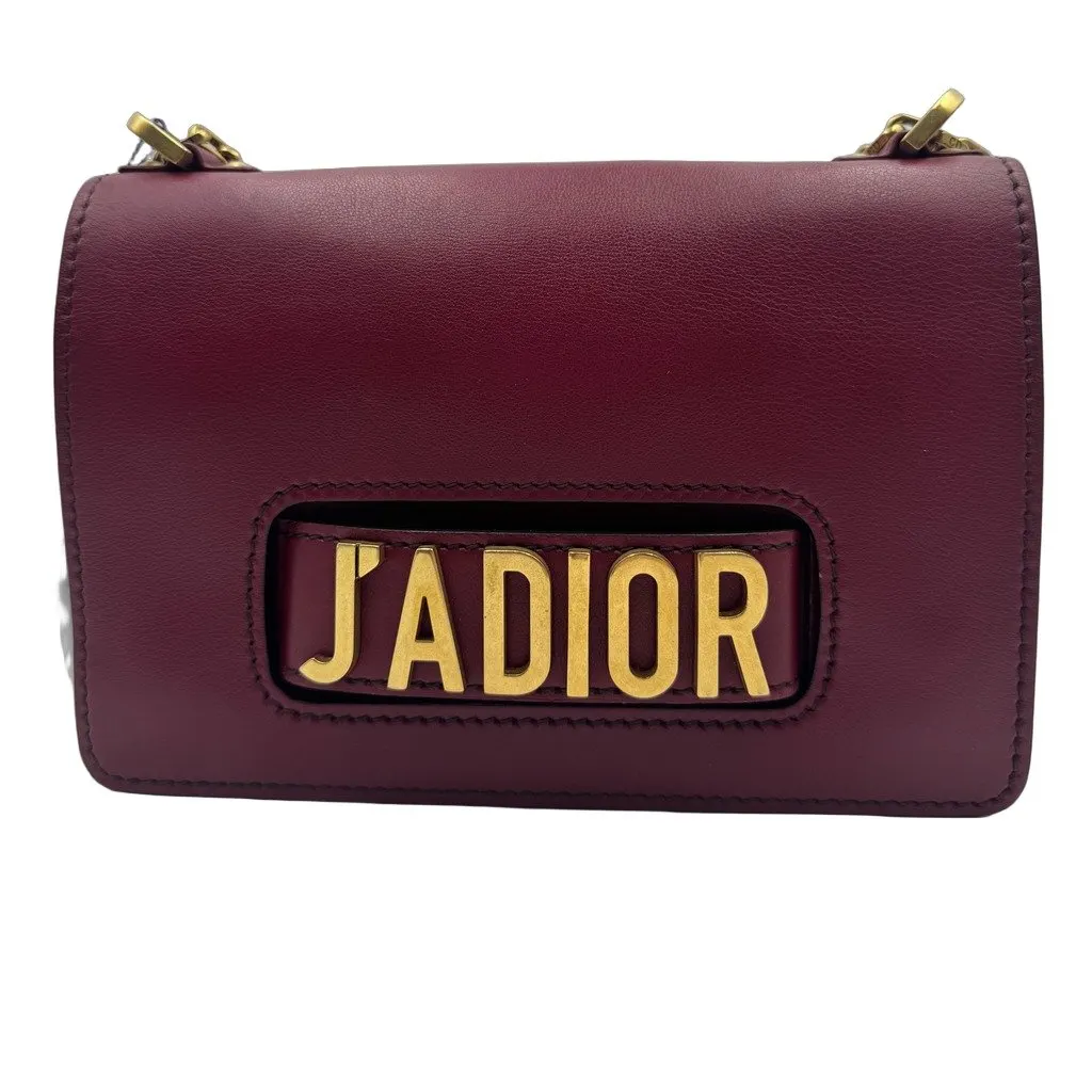 Dior Dior brugundy Leather J'adior Burgundy Good - Front View