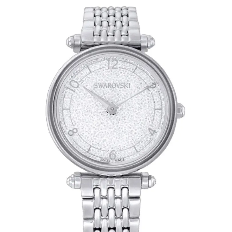 Swarovski Swarovski Crystalline Wonder Quartz Watch with Swarovski Crystals – Silver