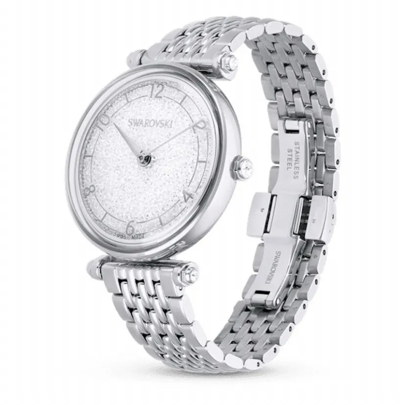 Swarovski Swarovski Crystalline Wonder Quartz Watch with Swarovski Crystals – Silver Silver Never worn, with tag - Inside View